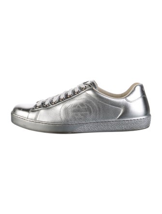 Gucci Interlocking G Logo Leather Sneakers