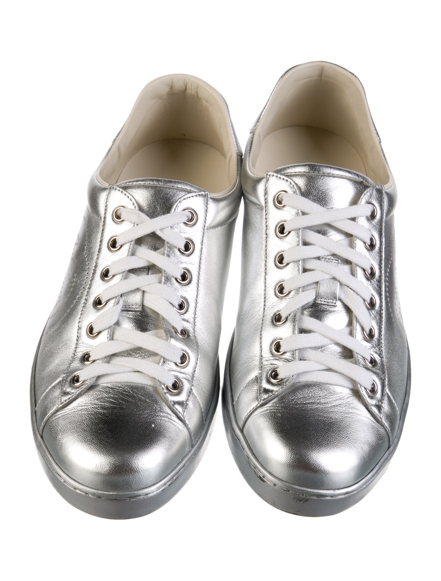 Gucci Interlocking G Logo Leather Sneakers