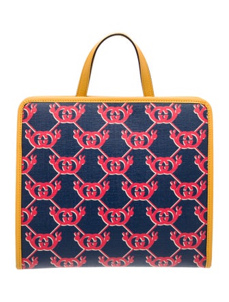Gucci Kids' Girls' Coated Canvas Interlocking G Top Handle Bag