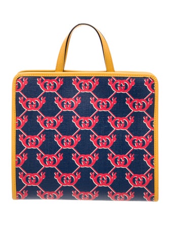 Gucci Kids' Girls' Coated Canvas Interlocking G Top Handle Bag