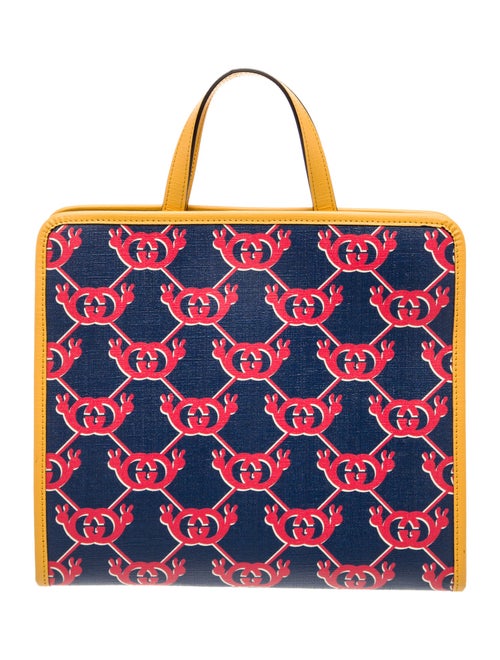 Gucci Kids' Girls' Coated Canvas Interlocking G Top Handle Bag