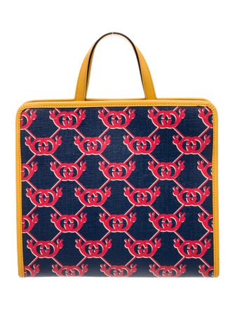 Gucci Kids' Girls' Coated Canvas Interlocking G Top Handle Bag