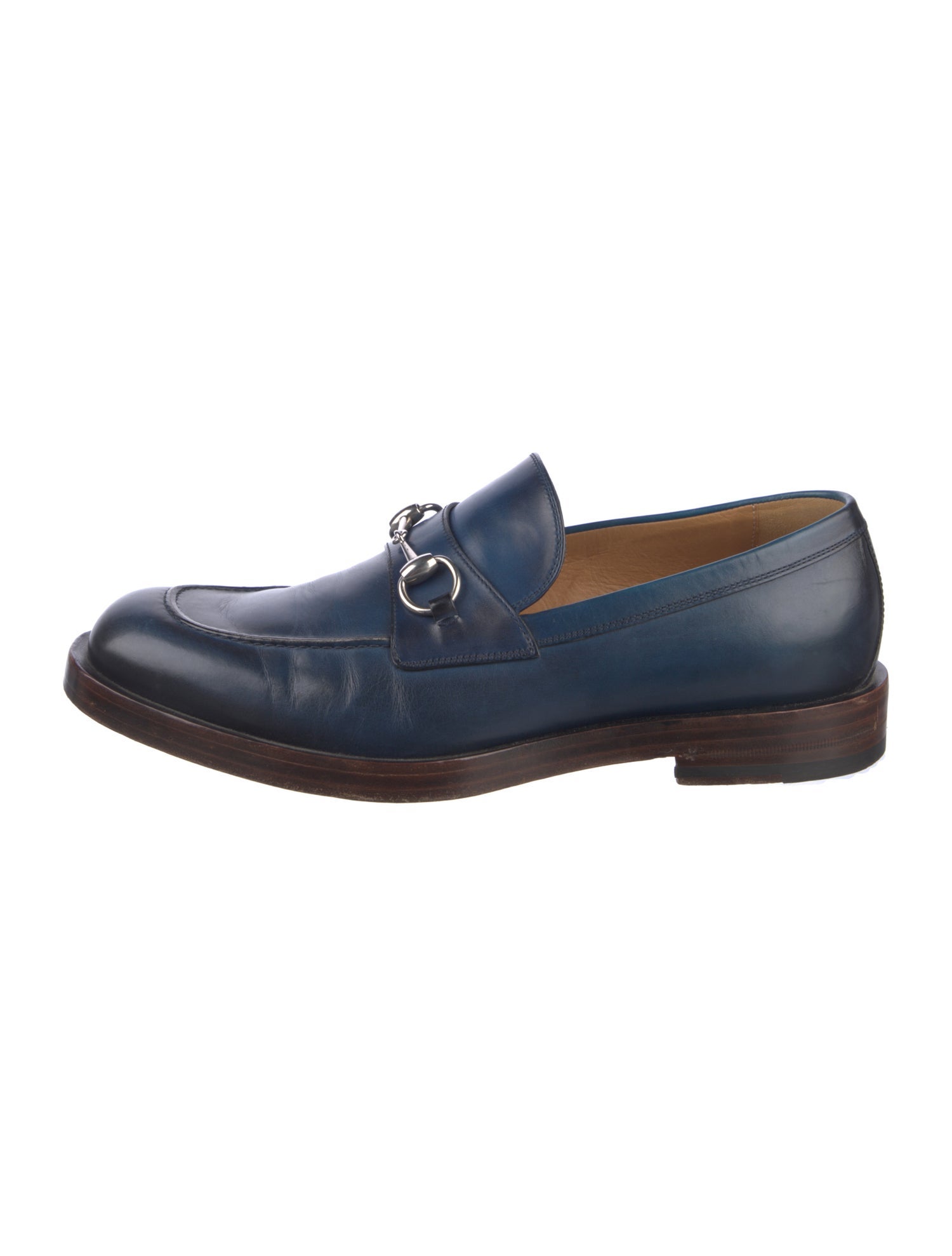 Gucci Horsebit Accent Leather Loafers