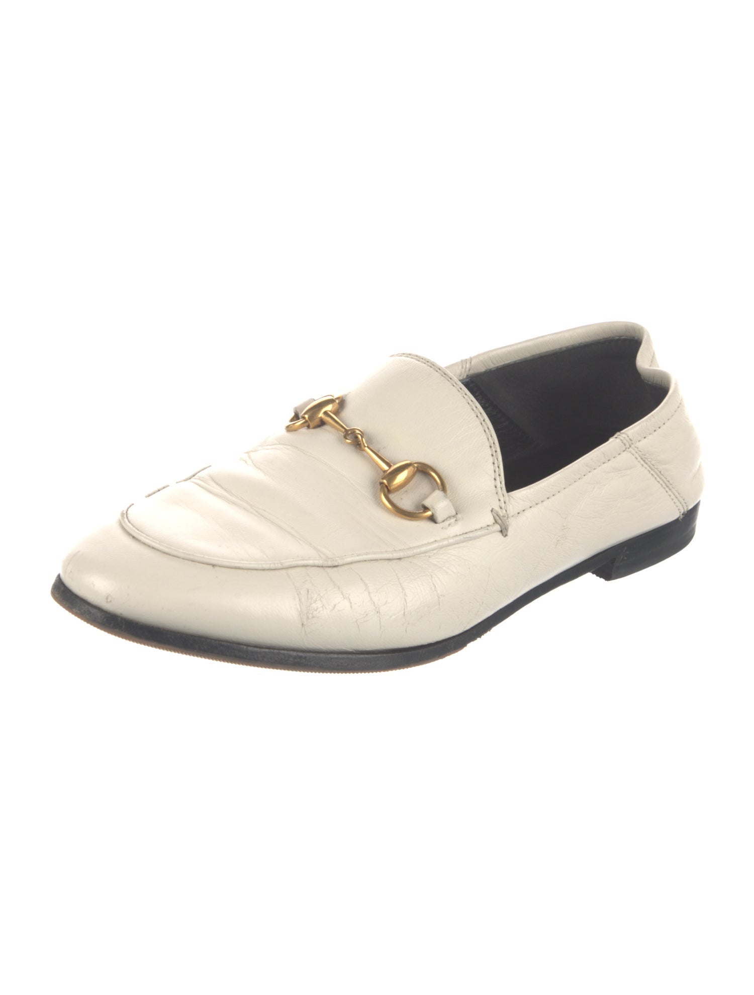 Gucci Horsebit Accent Leather Loafers