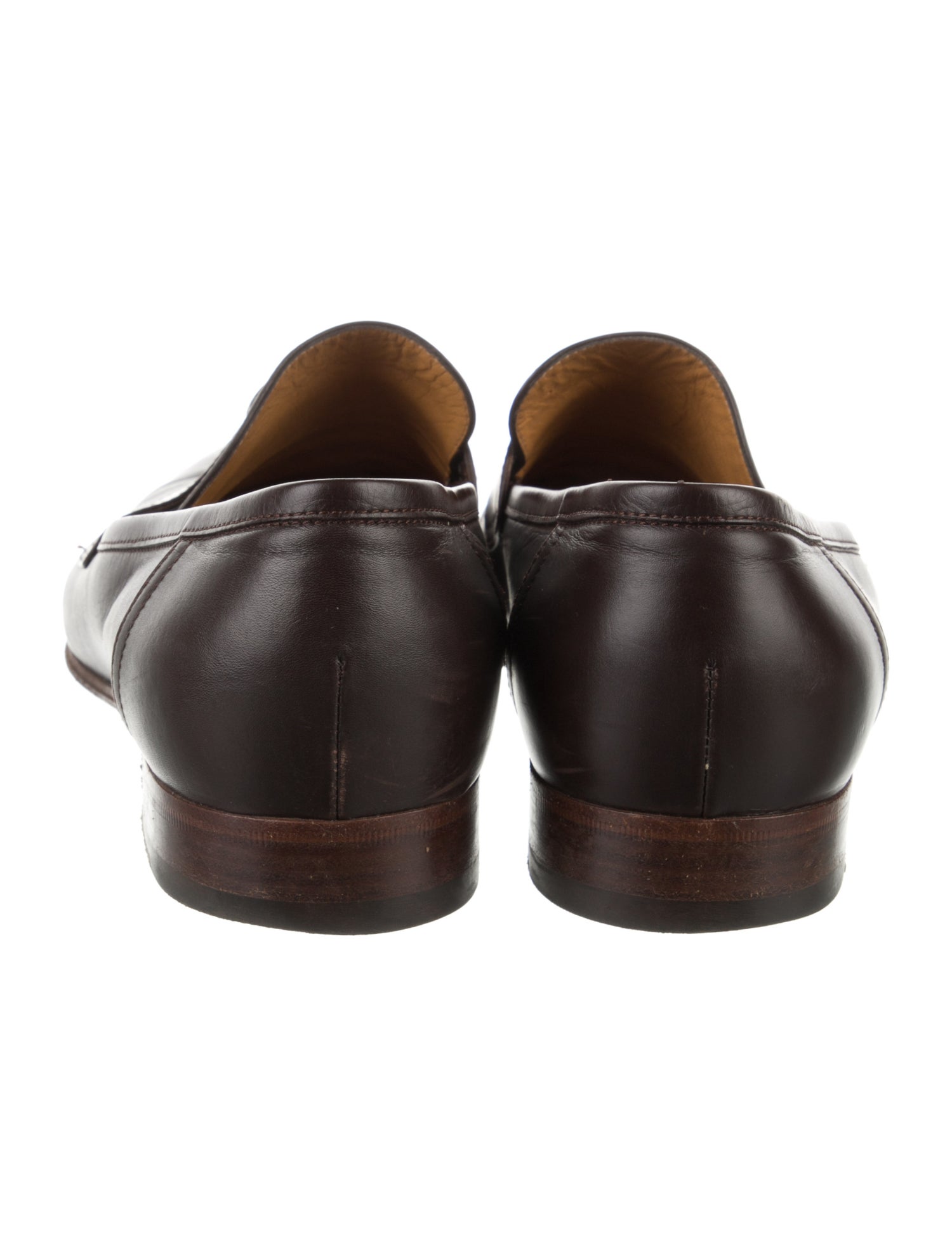 Gucci Interlocking G Logo Leather Dress Loafers