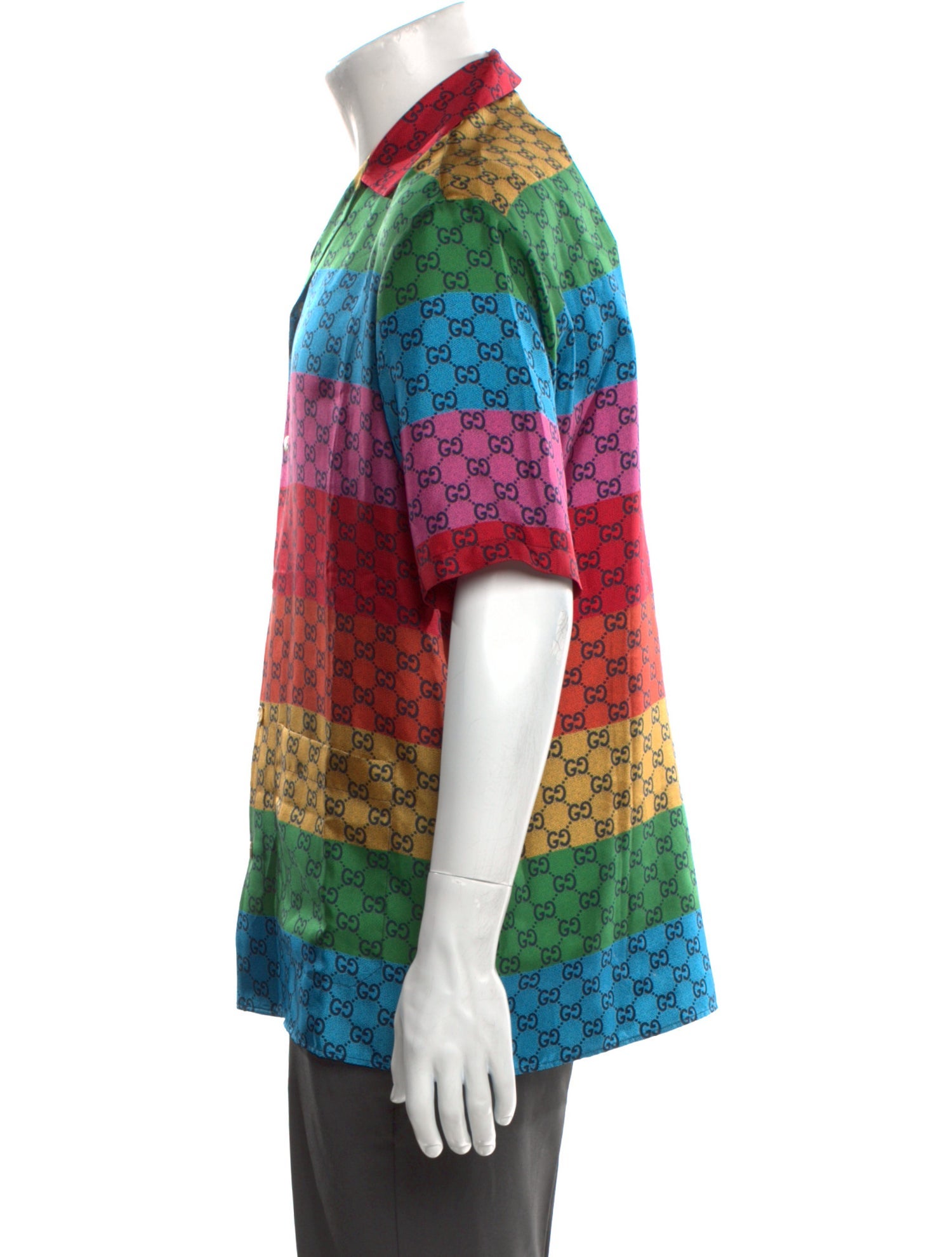 Gucci GG Logo Silk Shirt