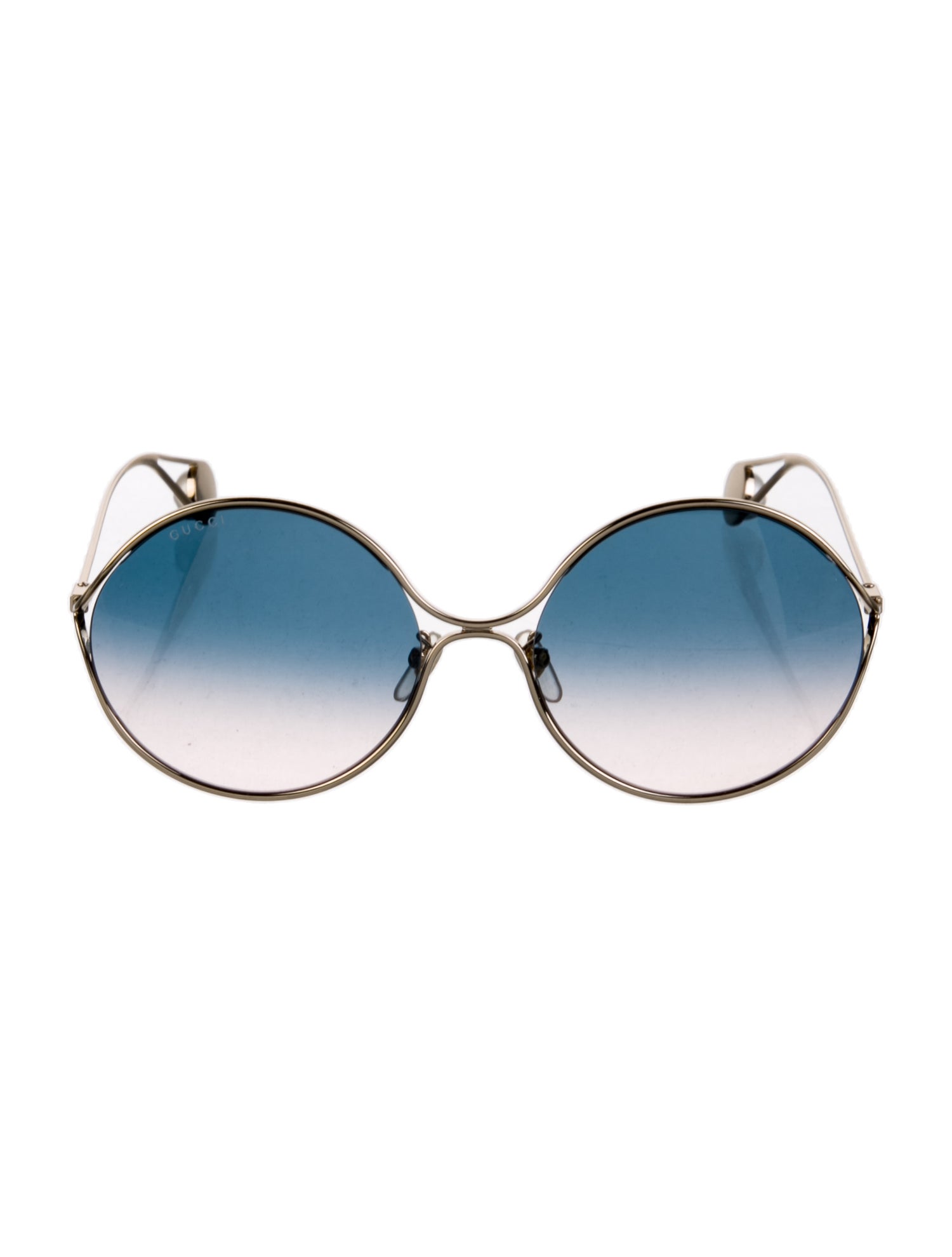 Gucci Faux Pearl Accents Oversize Sunglasses