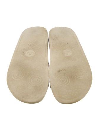 Gucci Microguccissima Pattern Leather Slides