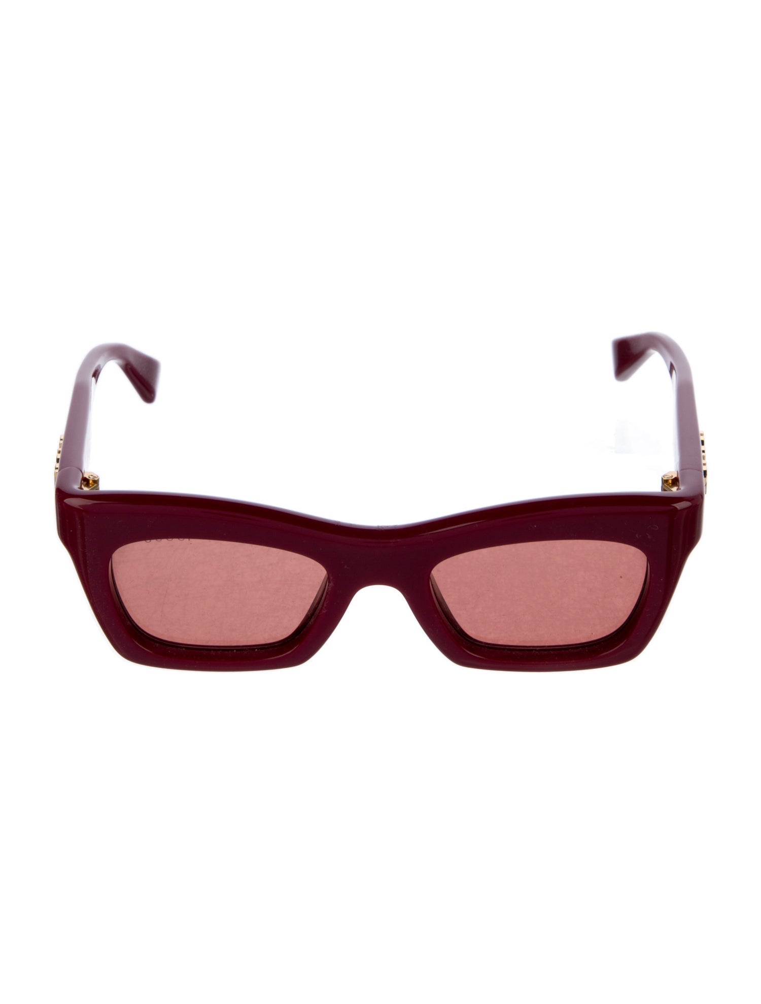 Gucci Web Accent Square Sunglasses