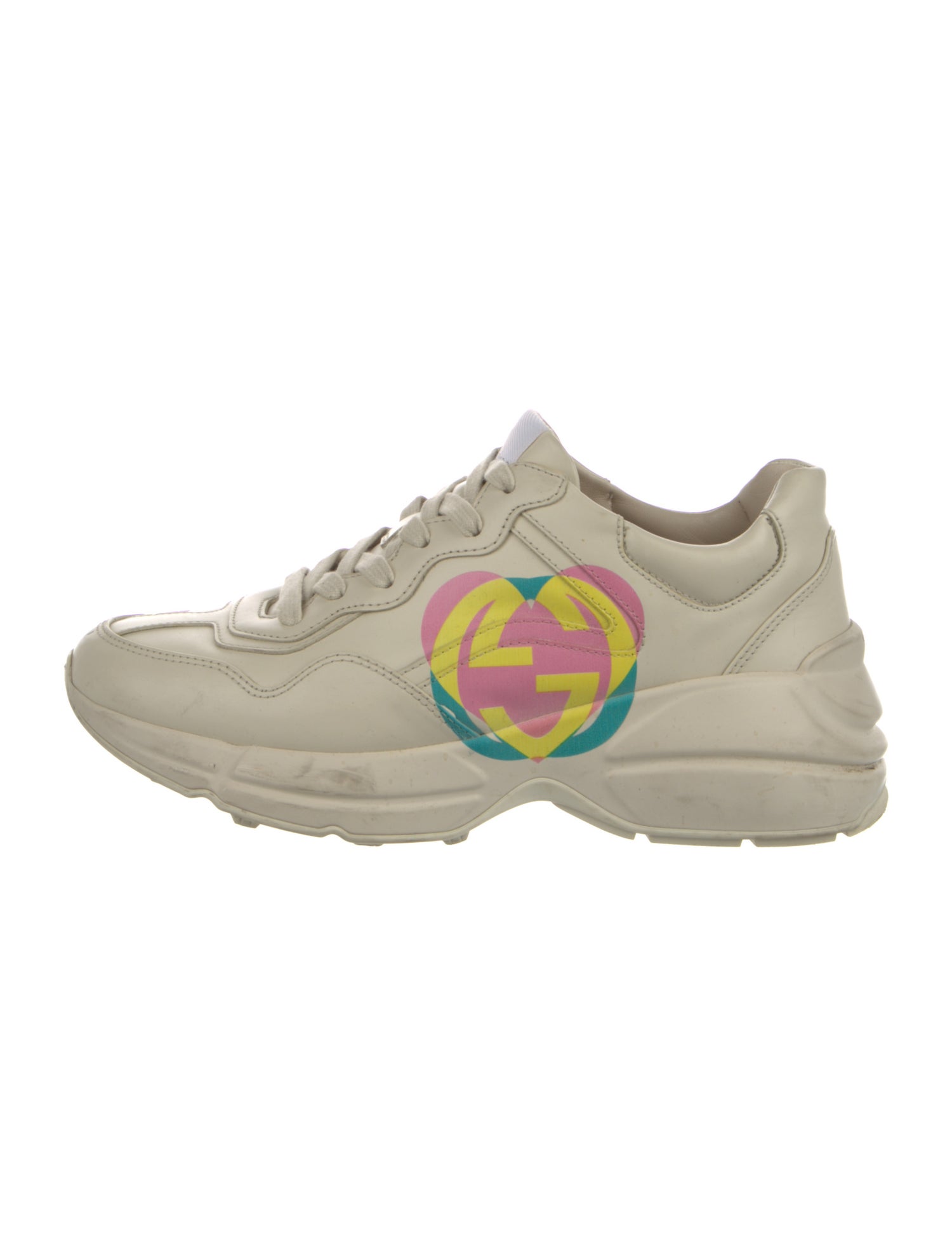 Gucci Interlocking G Logo Leather Chunky Sneakers