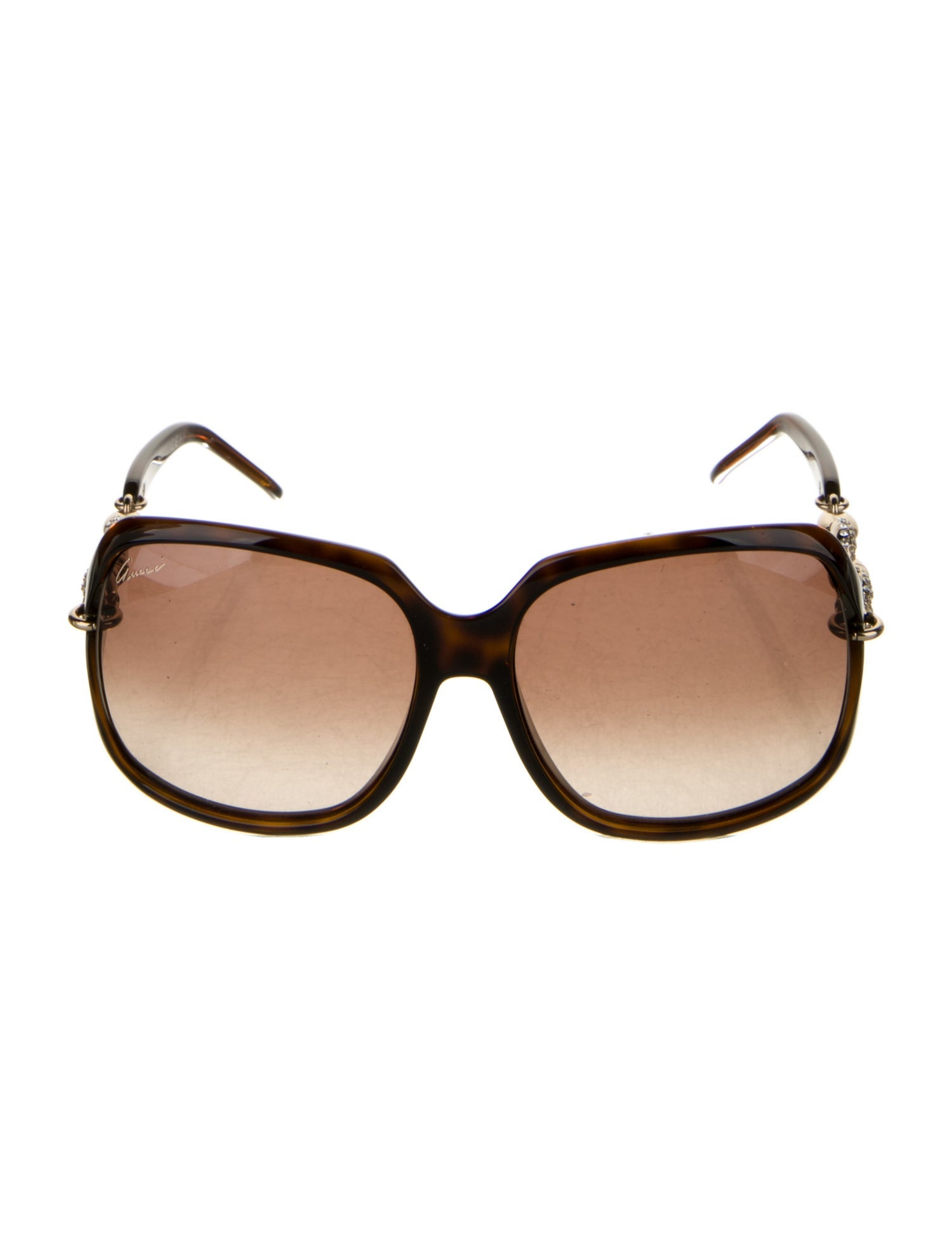 Gucci Marina Chain Accent Oversize Sunglasses