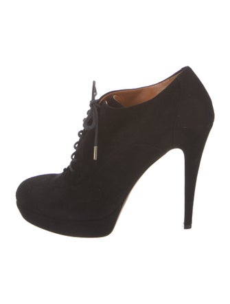 Gucci Suede Lace-Up Boots