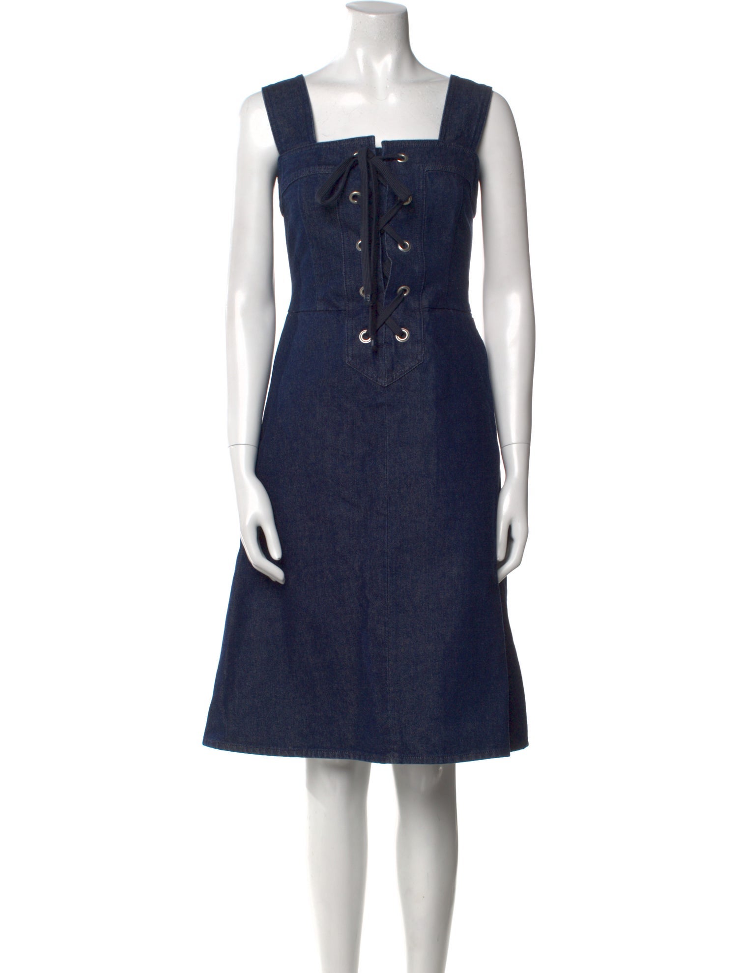 Gucci Square Neckline Knee-Length Dress