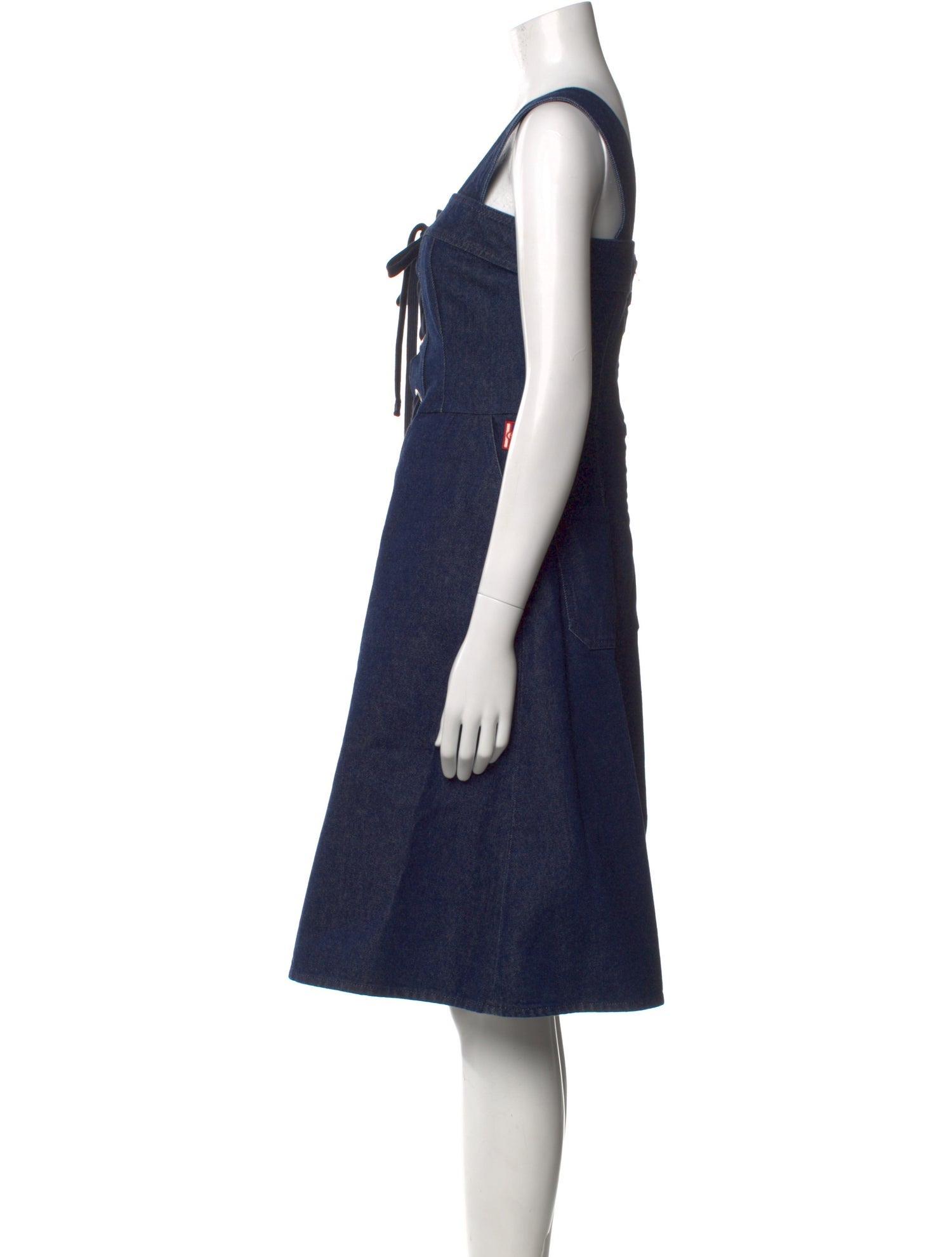 Gucci Square Neckline Knee-Length Dress