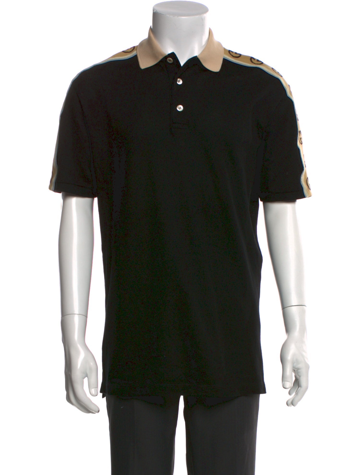 Gucci Interlocking G Logo Crew Neck Polo Shirt