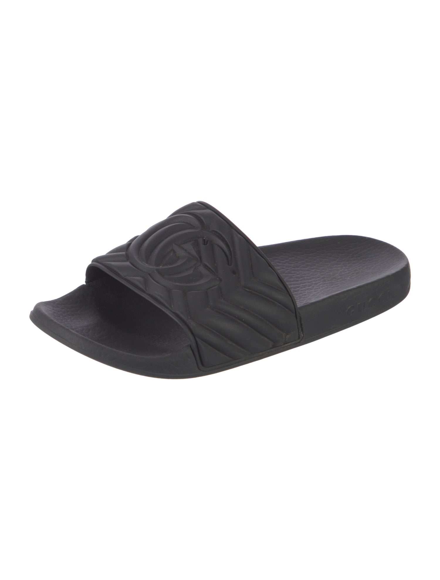 Gucci Double G Logo Rubber Slides