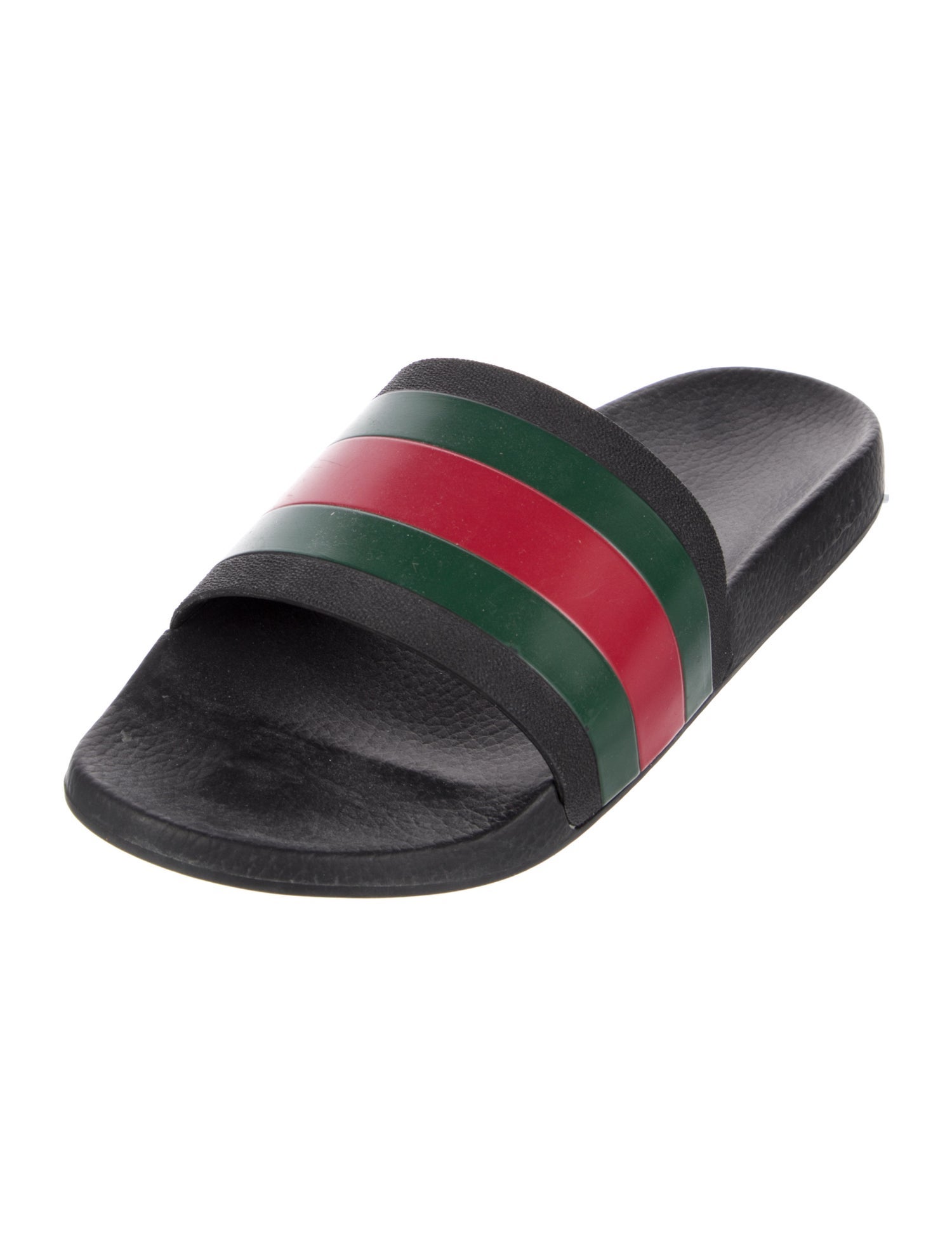 Gucci Web Accent Rubber Slides