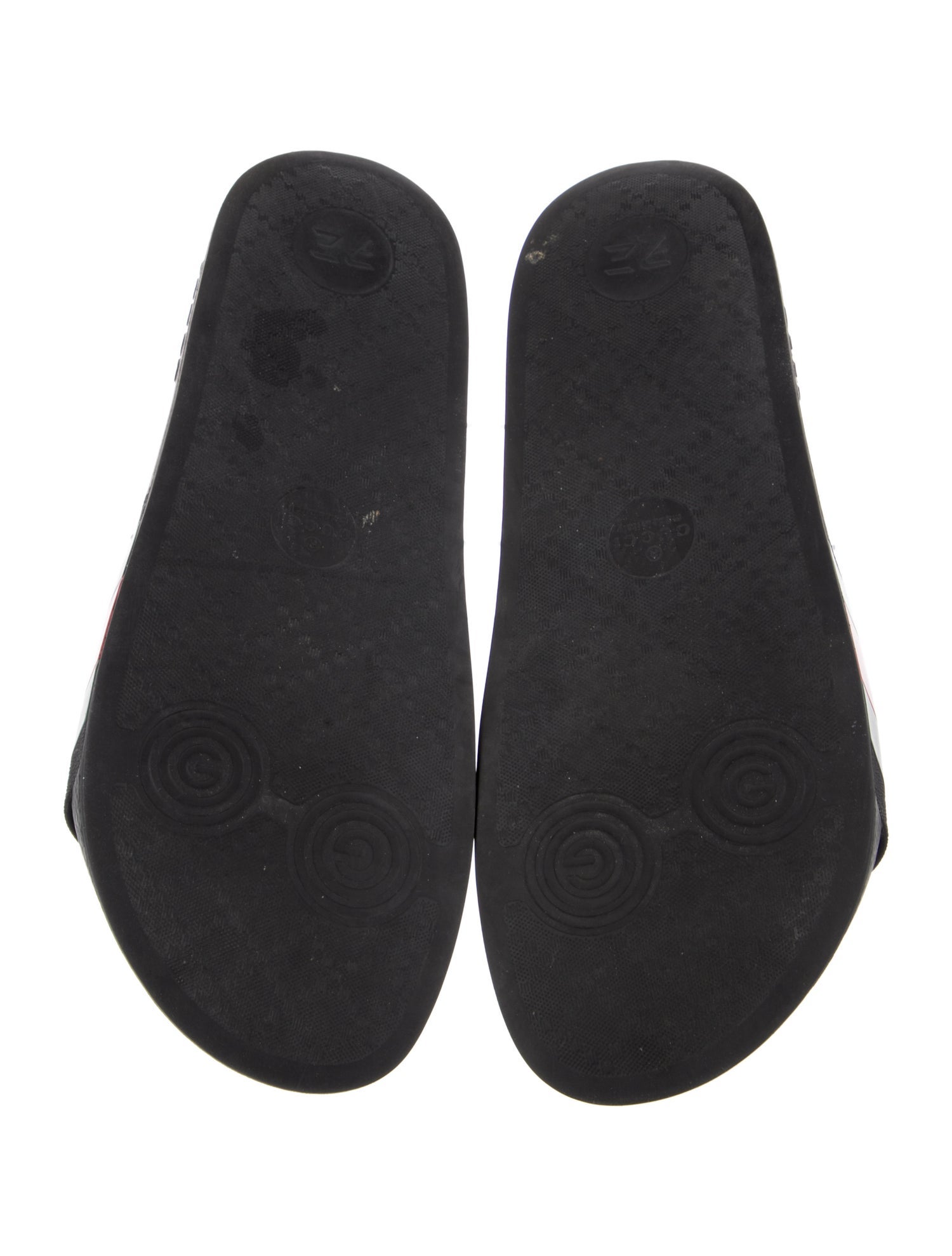 Gucci Web Accent Rubber Slides