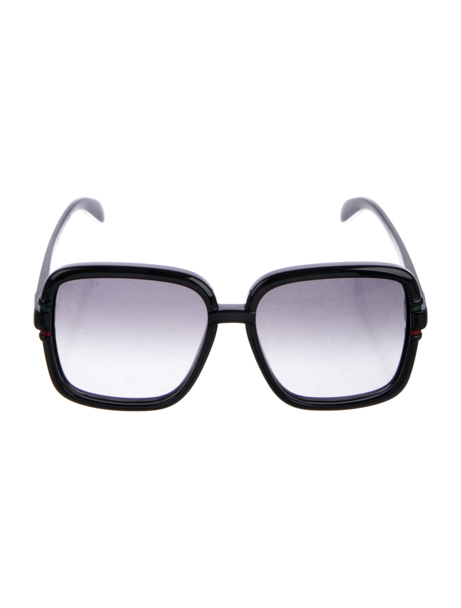 Gucci Web Accent Square Sunglasses