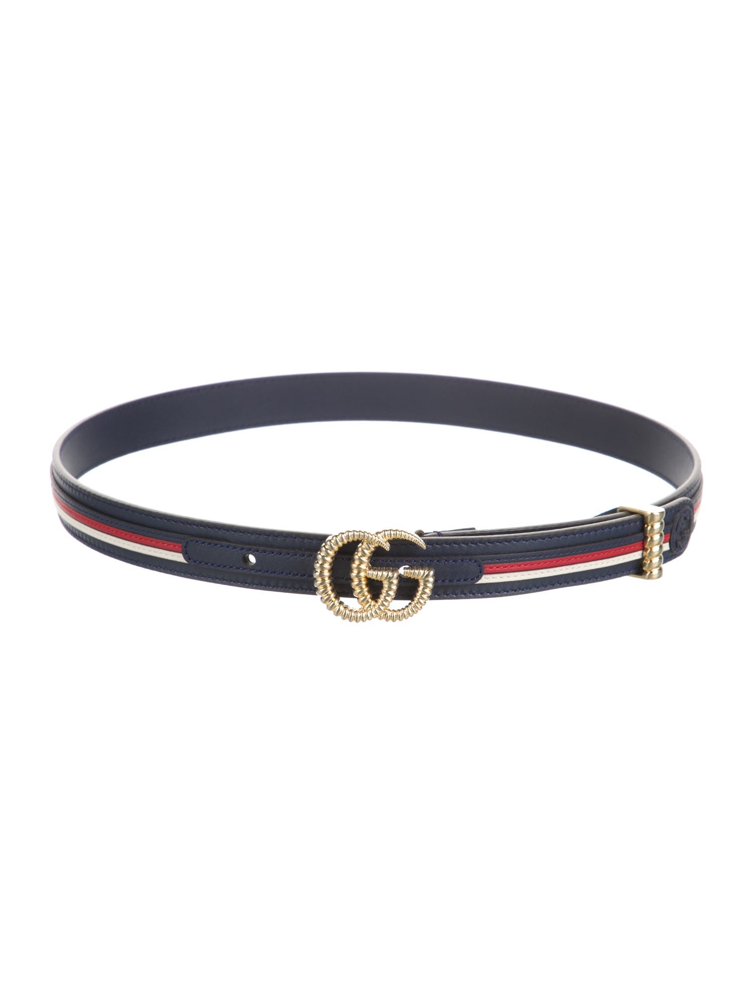 Gucci Running GG Logo Skinny Belt