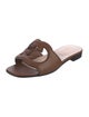 Gucci Interlocking G Logo Leather Slides