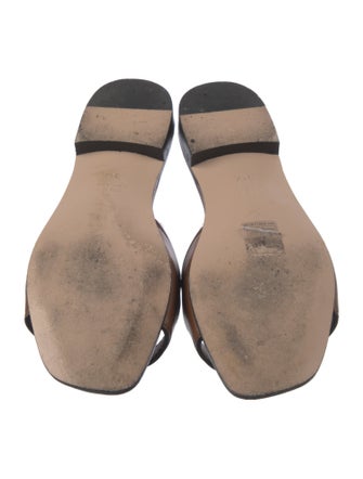 Gucci Interlocking G Logo Leather Slides