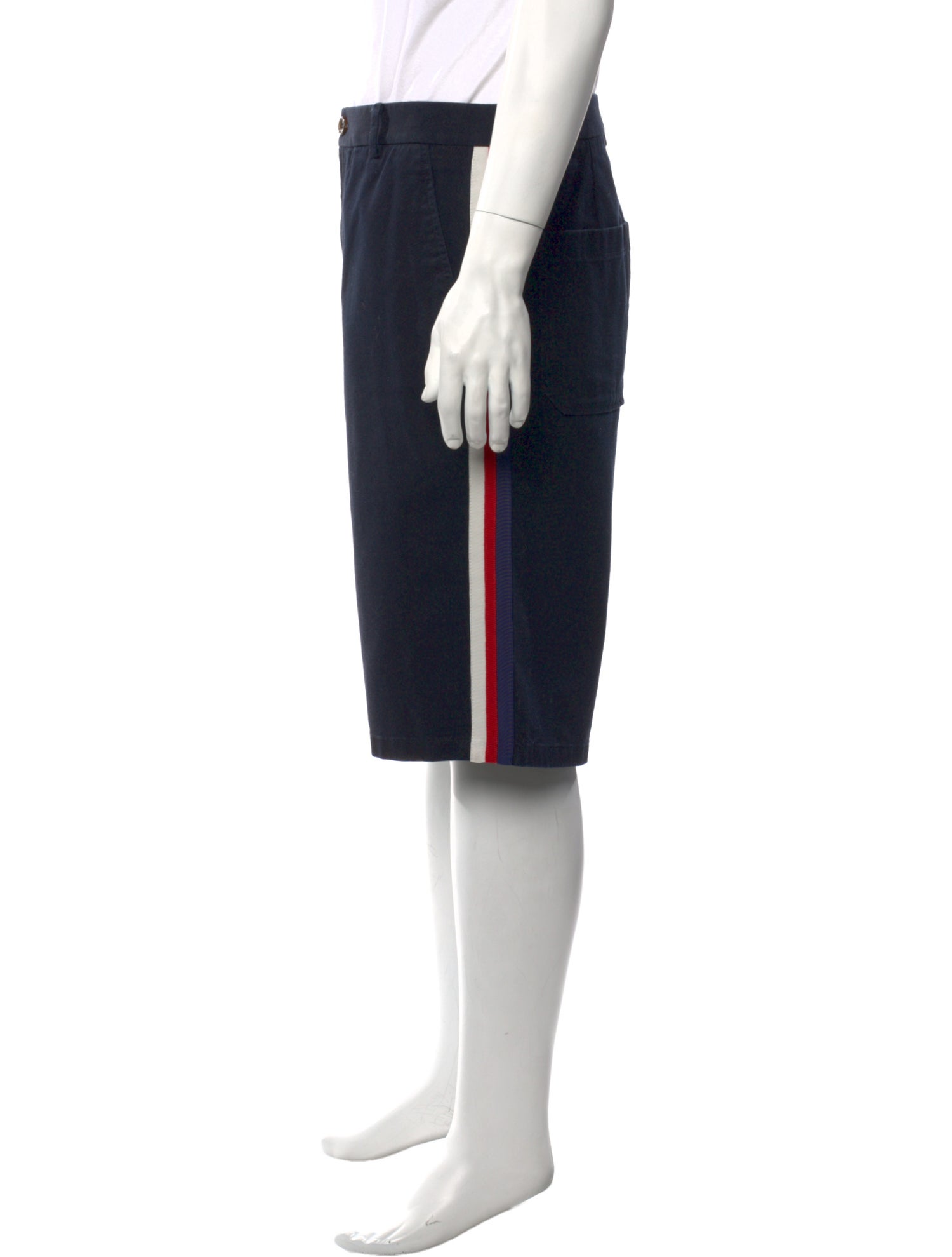 Gucci Sylvie Web Accent Flat Front Shorts