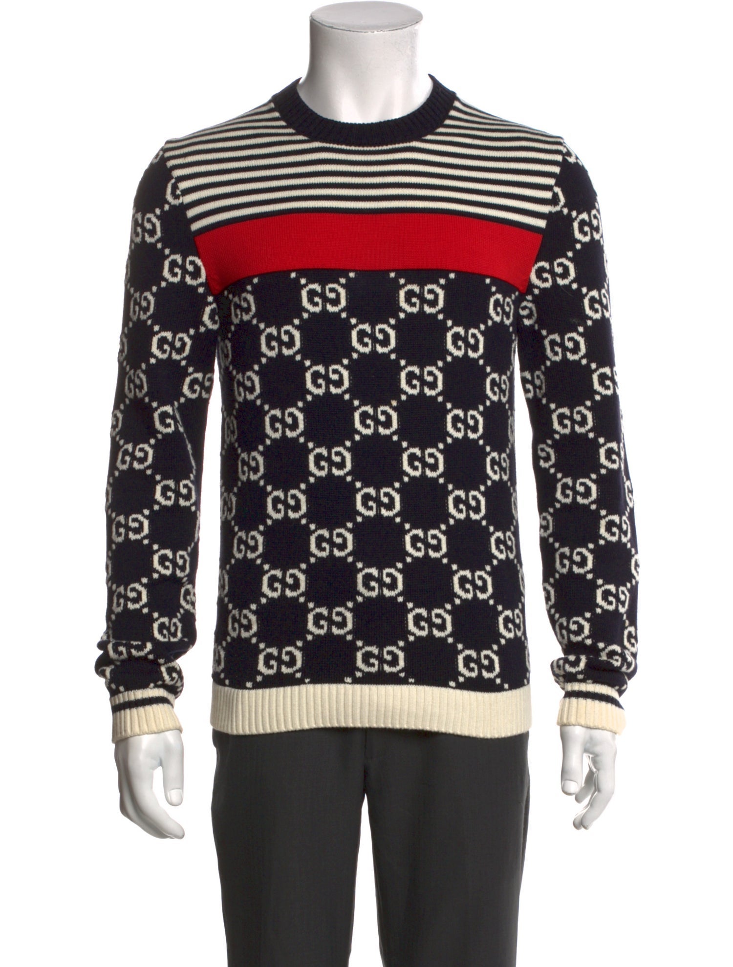 Gucci GG Logo Crew Neck Pullover