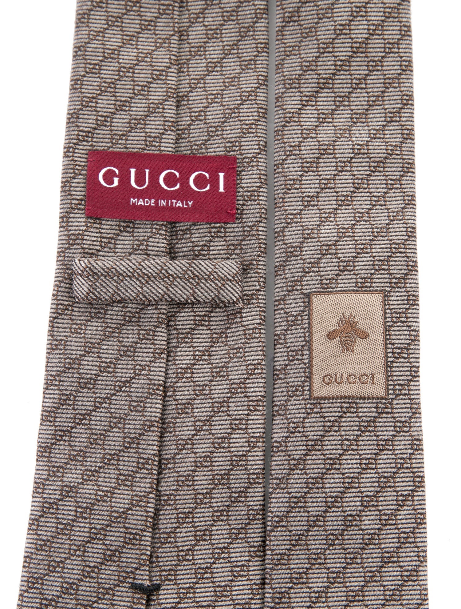 Gucci Men's Neutral Silk Tie