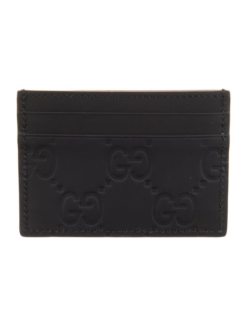 Gucci GG Embossed Card Holder Rubber Wallet