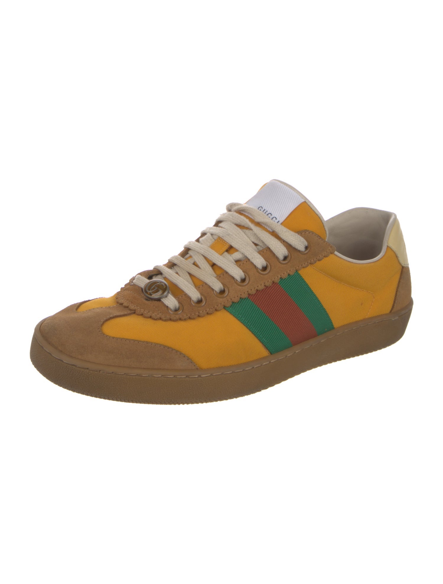 Gucci Web Accent Canvas Sneakers