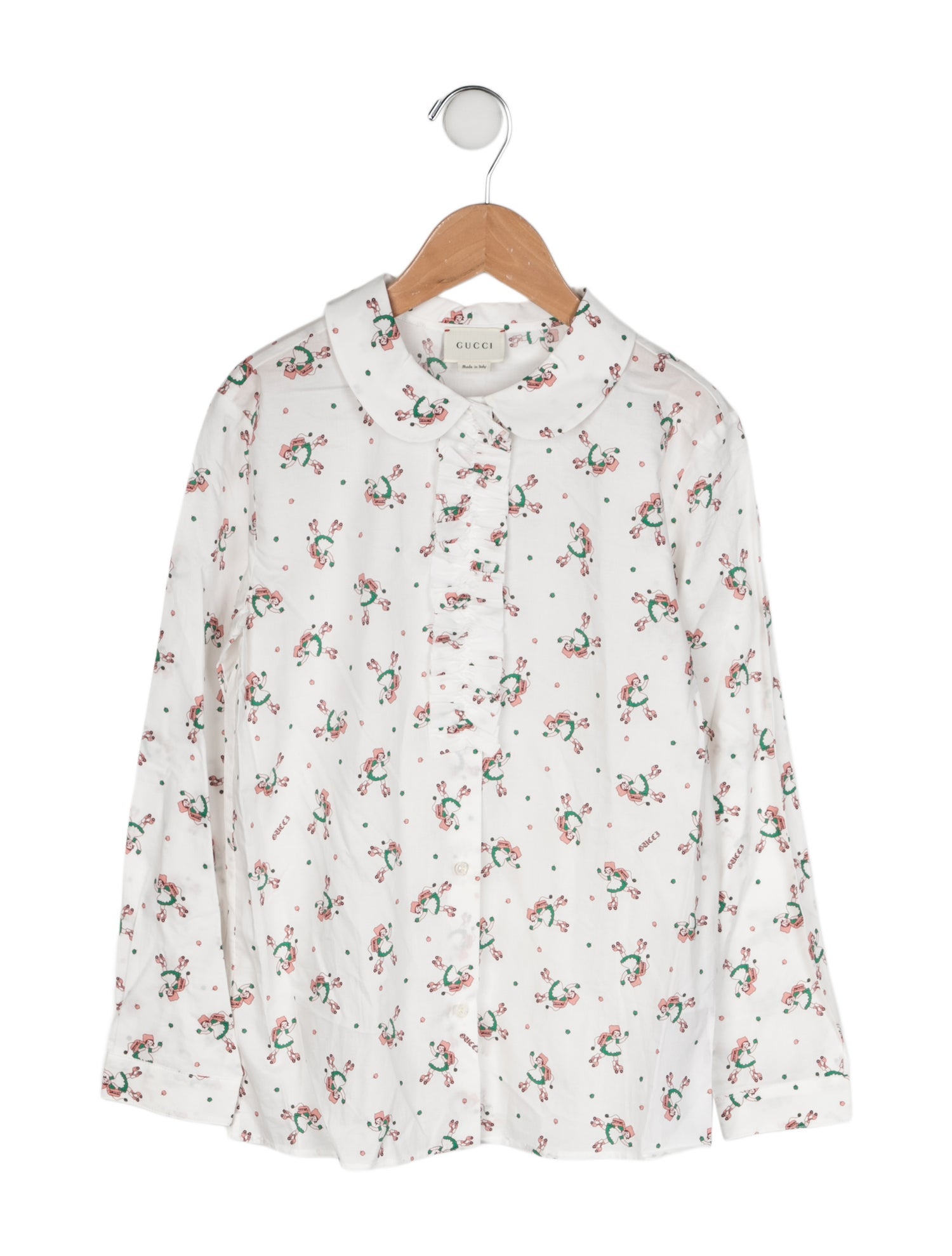 Gucci Girls' Printed Button-Up Top