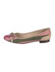 Gucci Bamboo Accent Canvas Ballet Flats