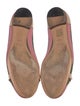 Gucci Bamboo Accent Canvas Ballet Flats