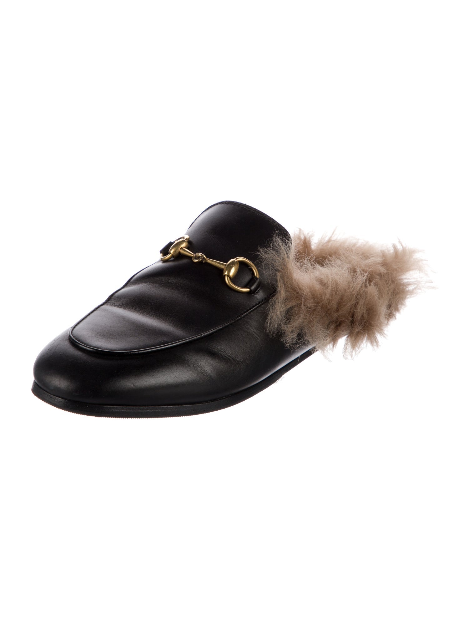 Gucci 1955 Horsebit Accent Leather Mules