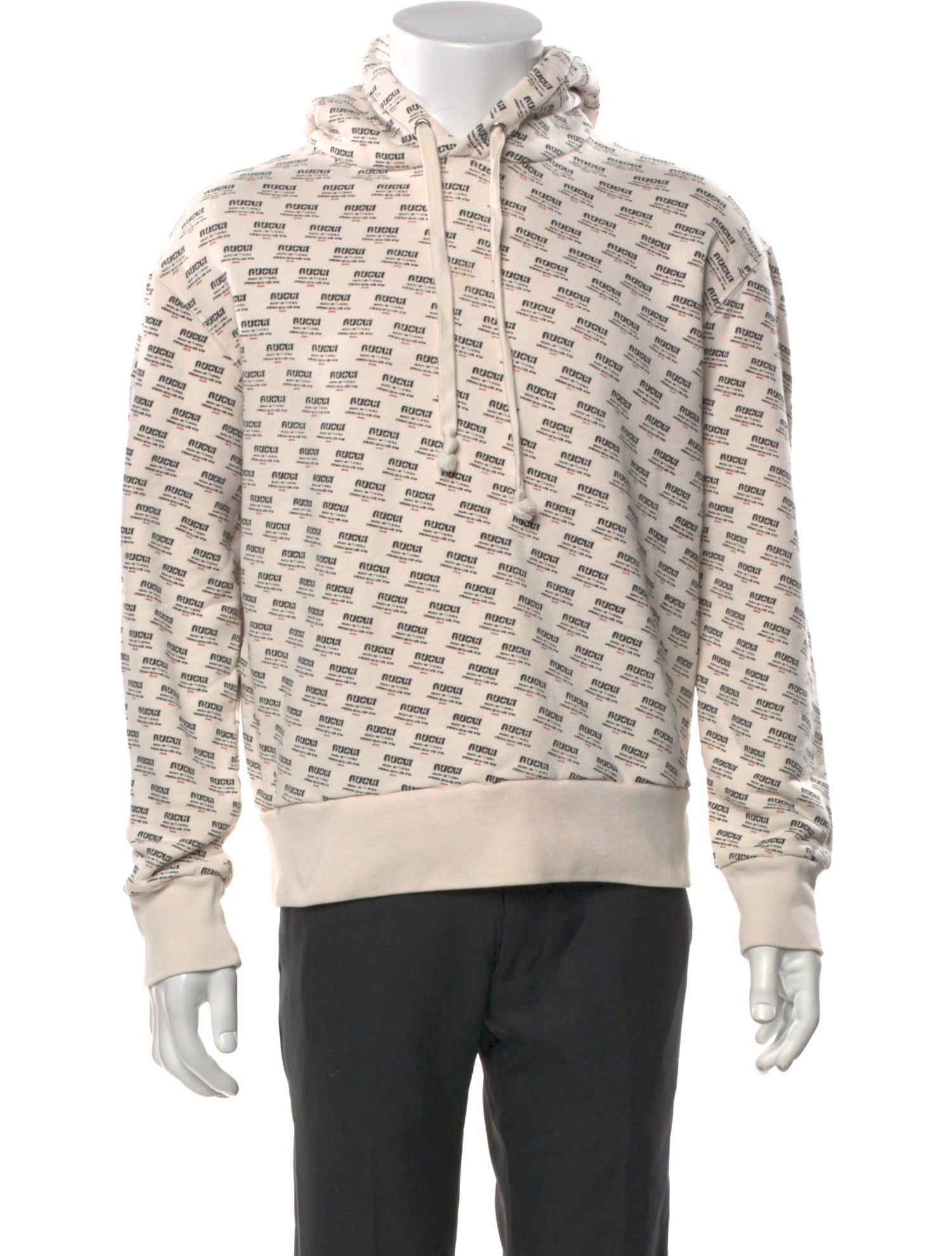 Gucci Printed Crew Neck Hoodie