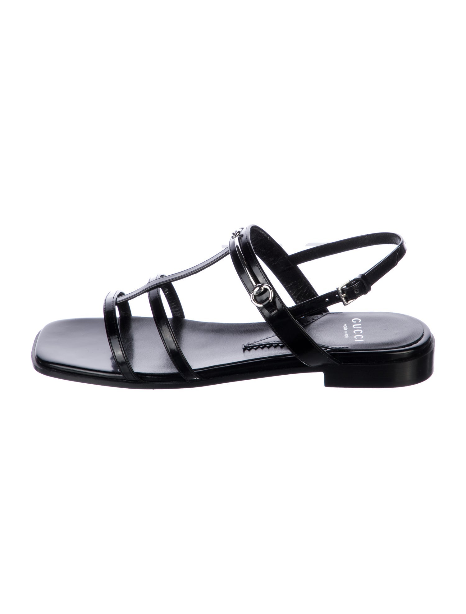 Gucci Horsebit Accent Leather Sandals