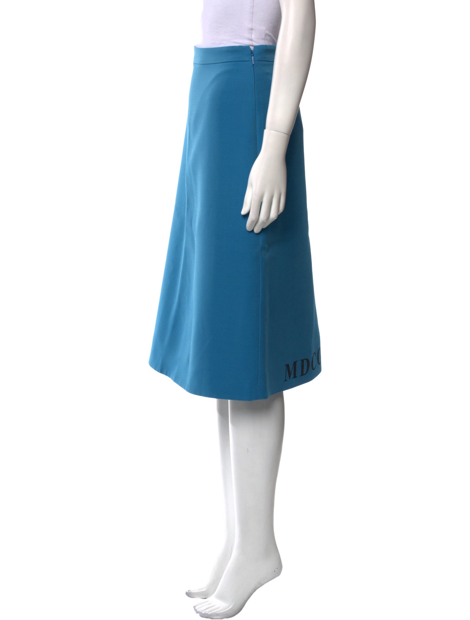 Gucci Gucci MDCCXXXIV Print Midi Skirt Knee-Length Skirt