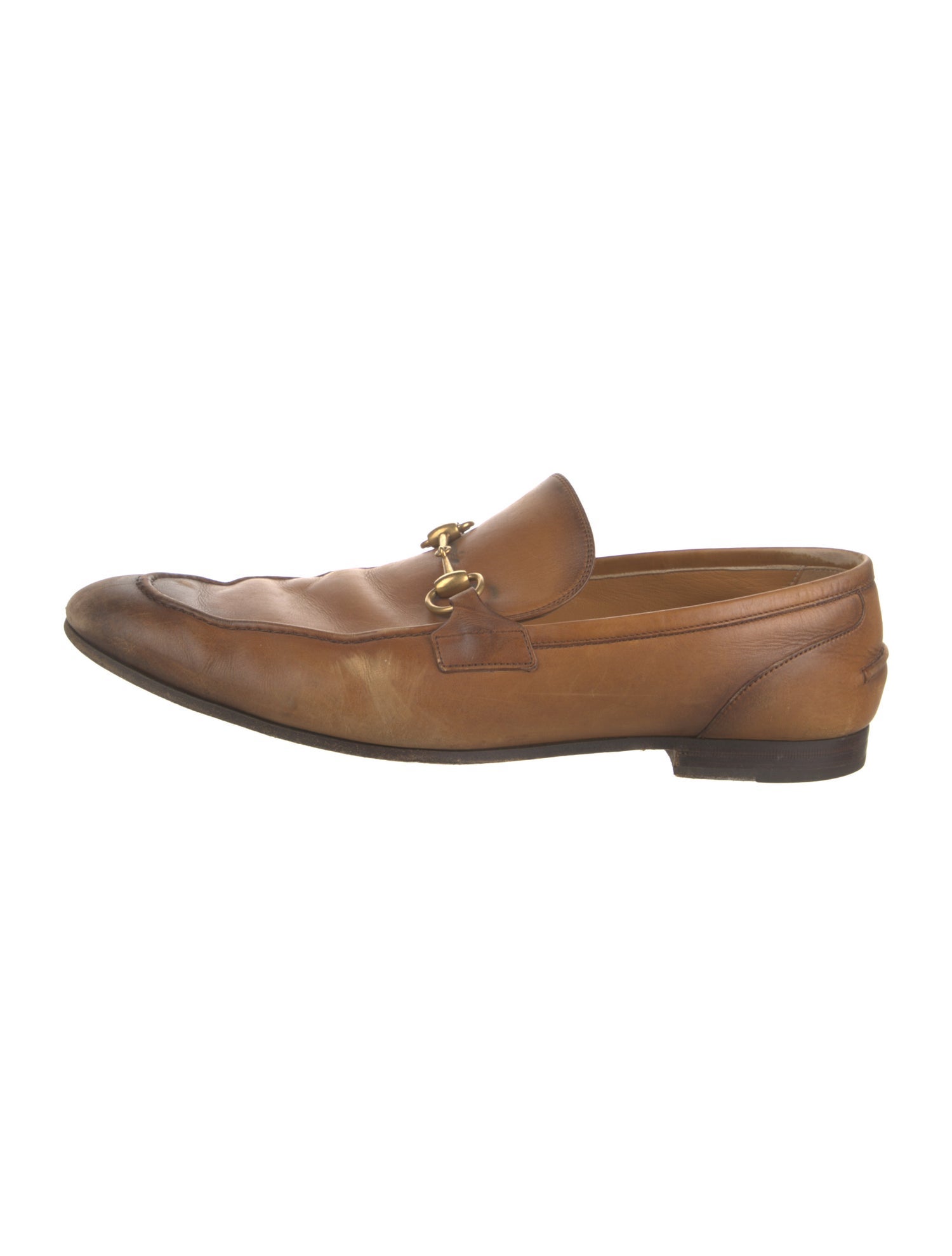 Gucci Horsebit Accent Leather Loafers