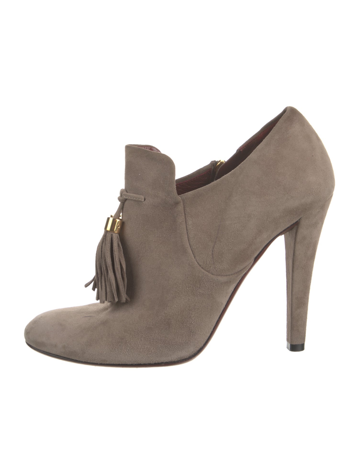 Gucci Suede Tassel Accents Boots