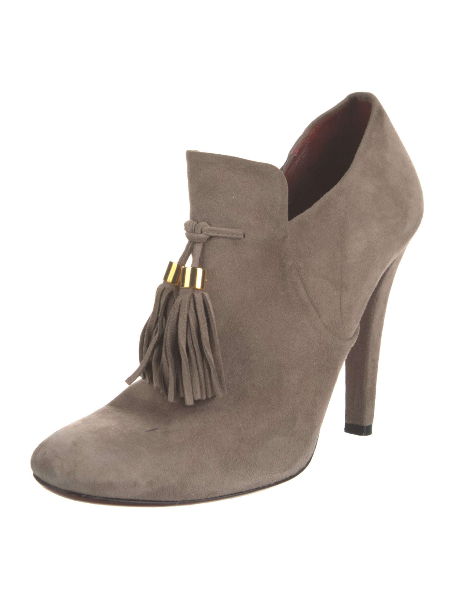 Gucci Suede Tassel Accents Boots