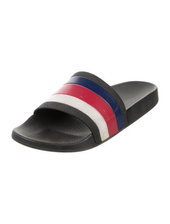 Gucci Sylvie Web Accent Rubber Slides