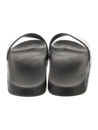 Gucci Sylvie Web Accent Rubber Slides