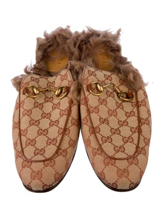 Gucci GG Canvas Canvas Slippers