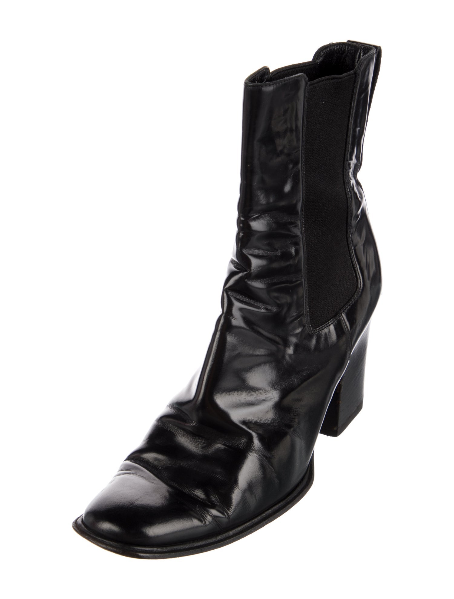 Gucci Leather Moto Boots