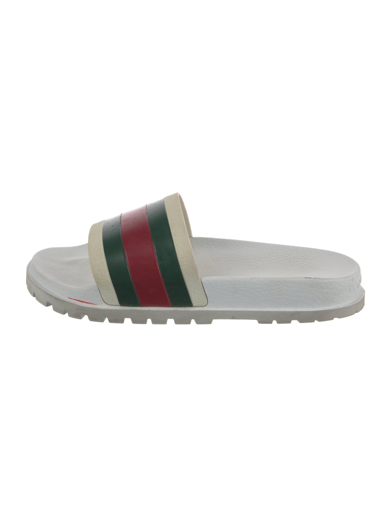 Gucci Web Accent Rubber Slides
