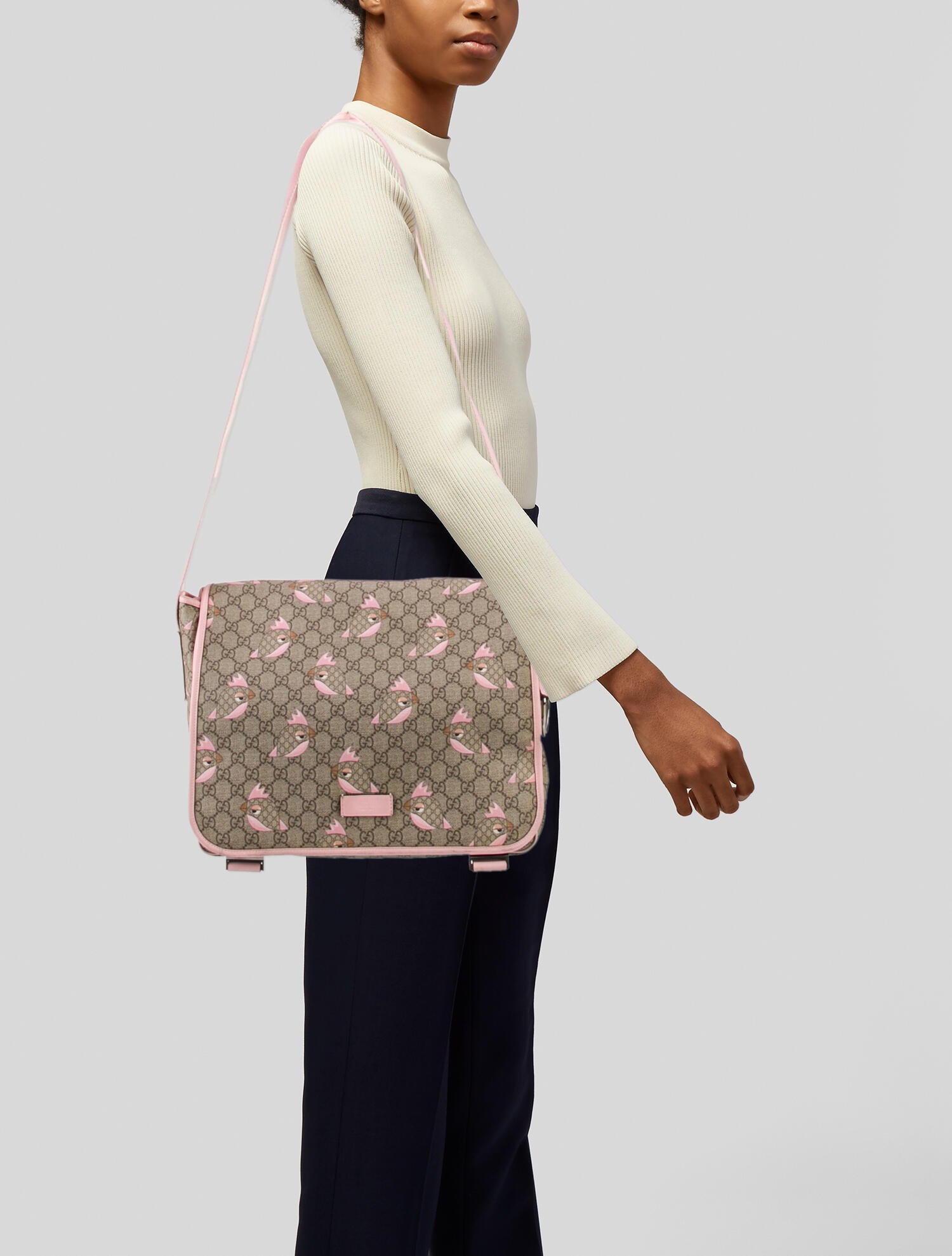 Gucci GG Supreme Monogram Zoo Birds Diaper Bag