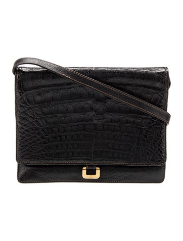 Gucci Shoulder Bags Crocodile Bag Vintage