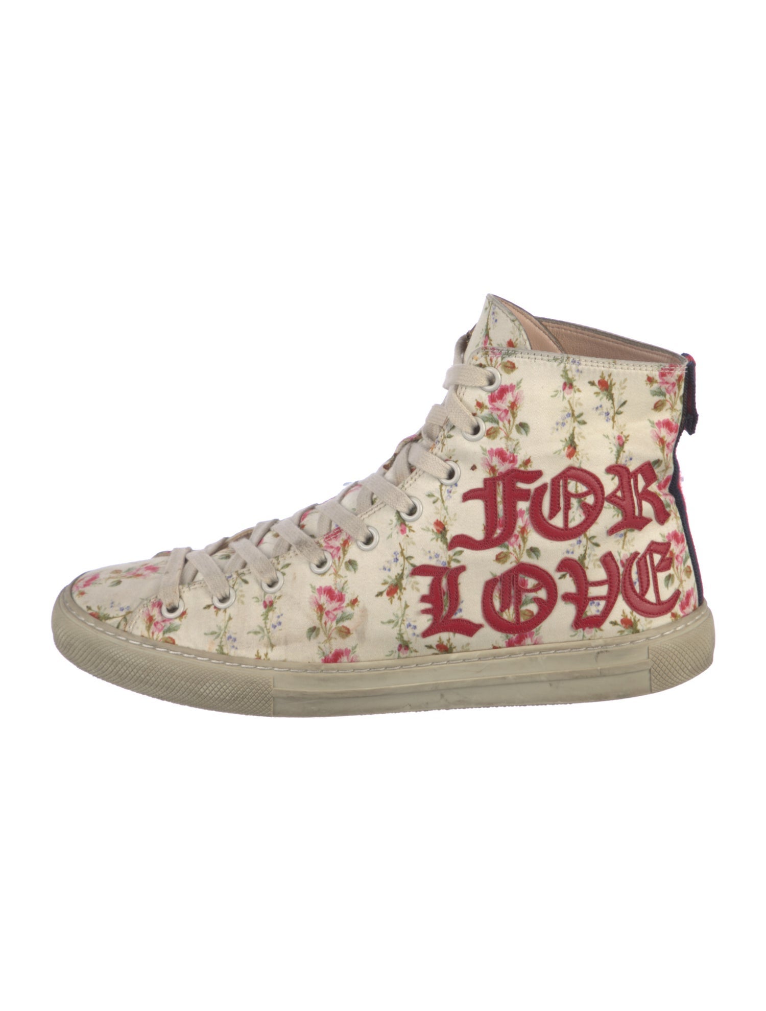 Gucci Web Accent Printed Sneakers