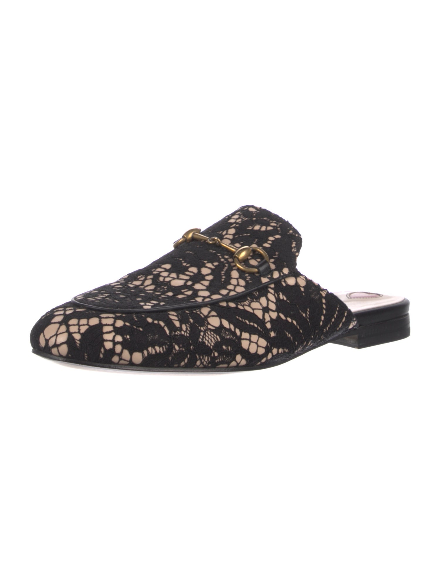 Gucci Lace Lace Pattern Mules